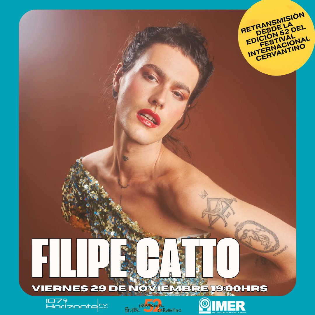 HorizonteJazz's tweet photo. ¡Revive las mejores presentaciones de la edición 52 del @cervantino! 🎶
Horizonte trae para ti la retransmisión del concierto de la cantante brasileña @filipecatto. No te lo pierdas a través de nuestra señal #52FIC #SomosRadioPública #FilipeCatto https://t.co/fDifej8mhH