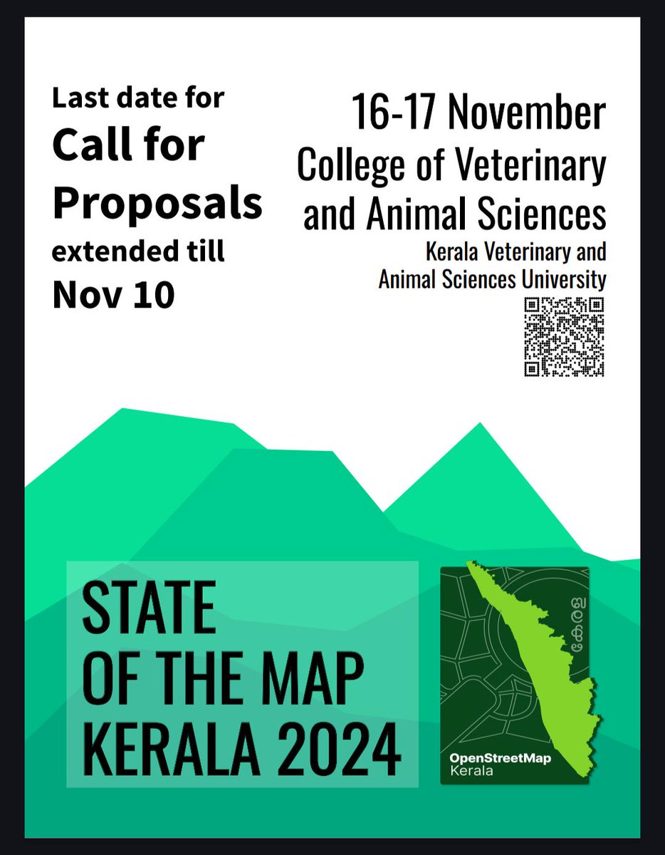 ark Arjun (@arkarjun) on Twitter photo Call for proposals extended docs.google.com/forms/d/e/1FAI…
#SotMKerala24 <a href="/osm_in/">OpenStreetMap India</a> #Wayanad #OpenStreetMap Call for proposals extended docs.google.com/forms/d/e/1FAI…
#SotMKerala24 <a href="/osm_in/">OpenStreetMap India</a> #Wayanad #OpenStreetMap
