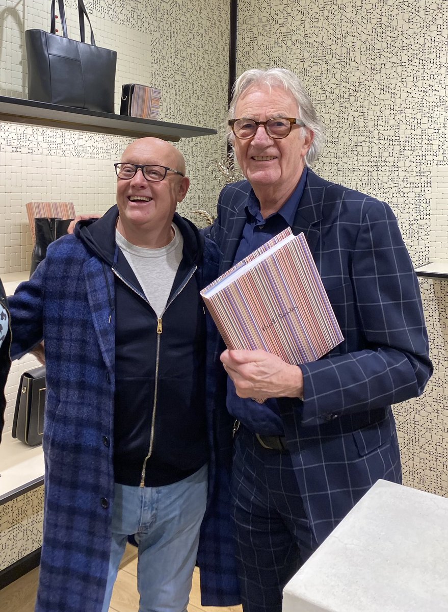 LinseyJSweet's tweet image. Hubby very happy this evening after meeting the one and only @PaulSmithDesign … the man responsible for filling all our wardrobes and shelves…. Very nice man @jonsweet66