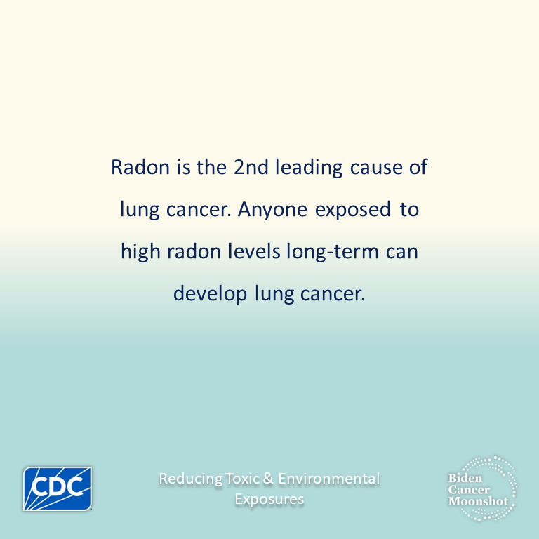 CDC_Cancer's tweet photo. After smoking, #radon is the second leading cause of #LungCancer in the US. Watch to learn more about radon and if you are at risk: https://t.co/0SqMEMoTcY #BidenCancerMoonshot #LungCancerAwarenessMonth https://t.co/LqHBsSf80i