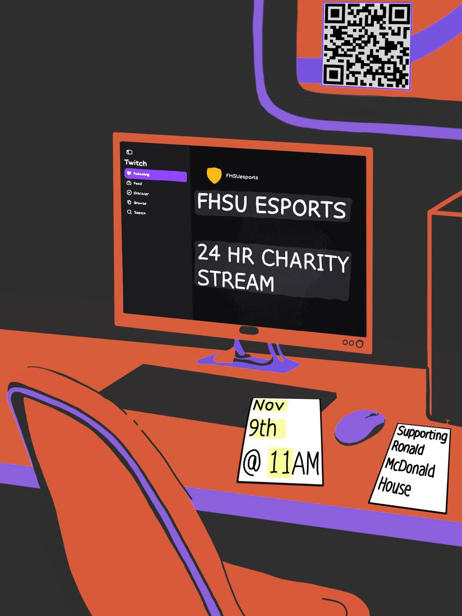 Come join us for our annual 24hr stream packed with loads of fun, laughter, and of course top tier gaming #gaming #charity #24hrs #fhsu