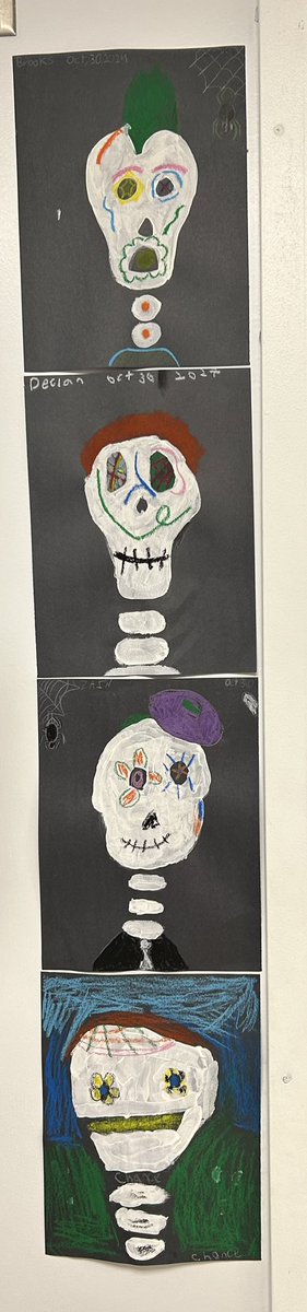 Gr5 Cochrane Smarties had a fun time doing their Halloween Skeleton Artwork using paint and pastels. <a href="/basinviewdrive/">Wokabri</a> <a href="/HRCE_NS/">Halifax Regional Centre for Education</a>