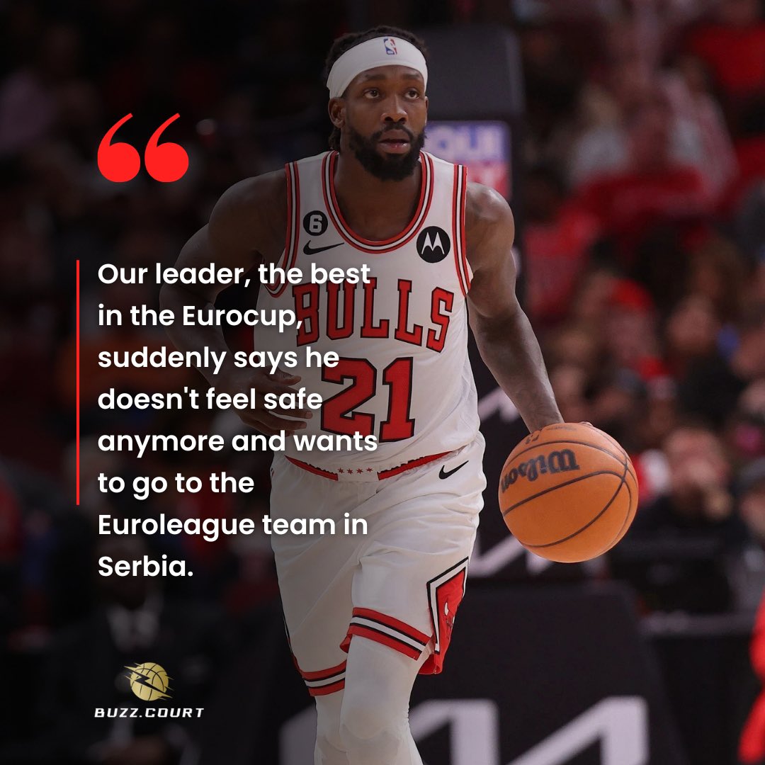 BuzzSport_de's tweet photo. Patrick Beverley says that Motley wants to play Euroleague in Crvena zvezda👀

#kkcz #hapoel #hapoelbc #motley #hapoeltlv #kkp #euroleague #beverley #patbev https://t.co/9t1VRcKHyx