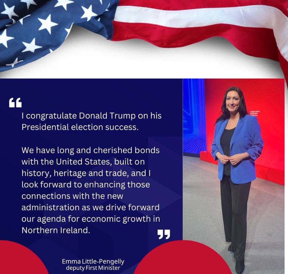 little_pengelly's tweet image. Wishing @realDonaldTrump congratulations from Northern Ireland.

Always important to ensure positive relationships with USA President and administration. 
We share a bond, history &amp;amp; heritage - the Ulster-Scots were key to building the USA, significant in both trade and politics!