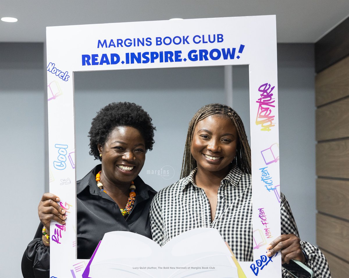 MarginsGroup's tweet photo. A heartfelt thank you to Lucy Quist for sharing her invaluable insights and journey with Margins book club. Her time and wisdom have inspired us to embrace the bold new normal and take charge of our own futures.

#MarginsGroup #MIDG #BookClub #TheBoldNewNormal #ImpactSeries https://t.co/GrsLMUttCr