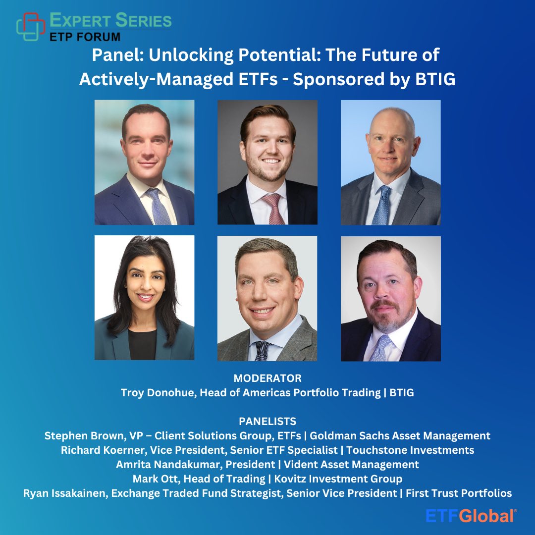 Panel Spotlight: Unlocking Potential: The Future of Actively-Managed ETFs - Sponsored by BTIG

Long gone are the days of ETFs being exclusively associated with passive investing. The demand for Actively-Managed ETFs has resulted in sharp increases in global assets under