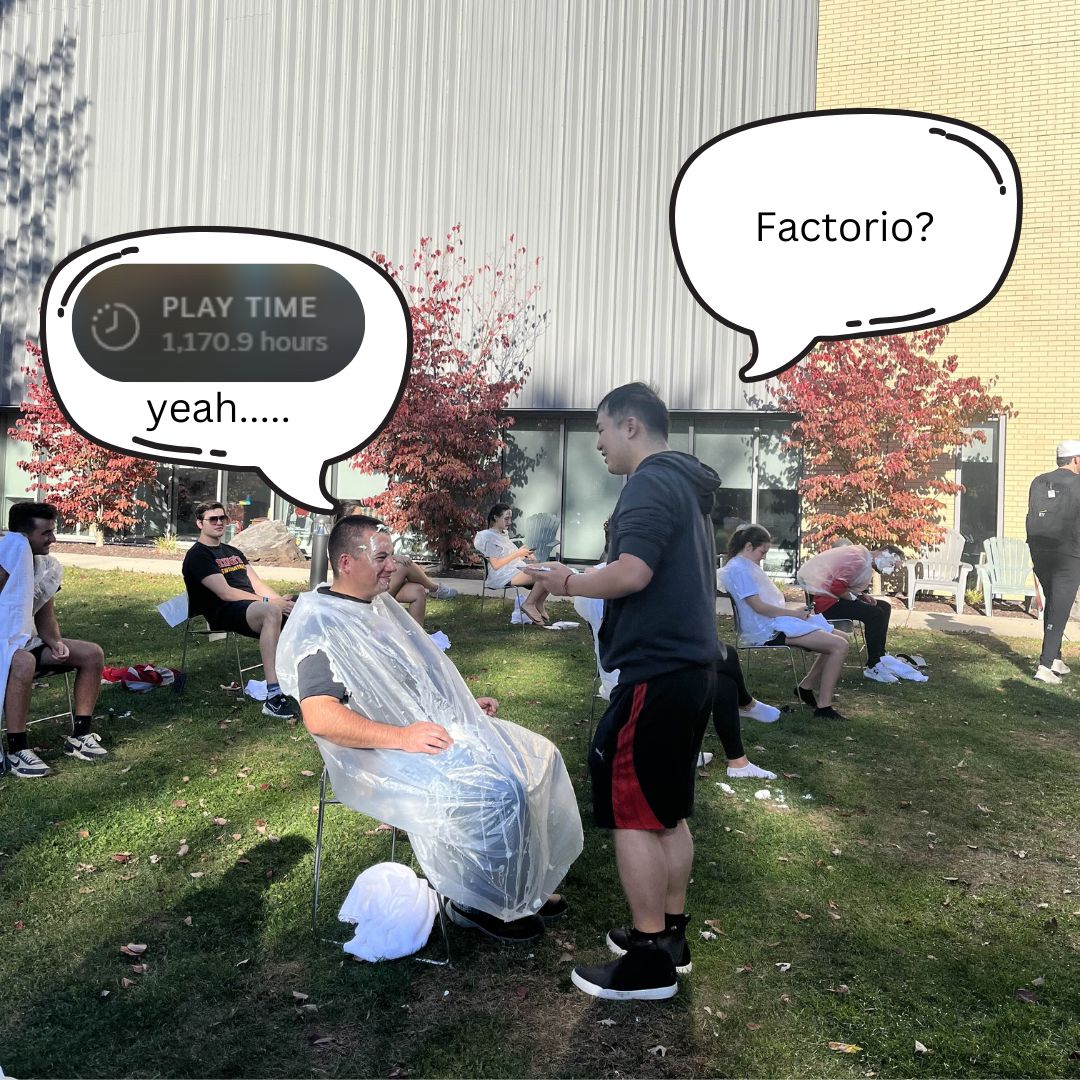 Support King's Esports in Monarch Mayhem 
You could say the players were very supportive through Pie a Coach yesterday.
Special thanks to our coaches Adam and Rebekka for taking one for the team, and allowing our players a moment to embrace a chance that may never occur again.