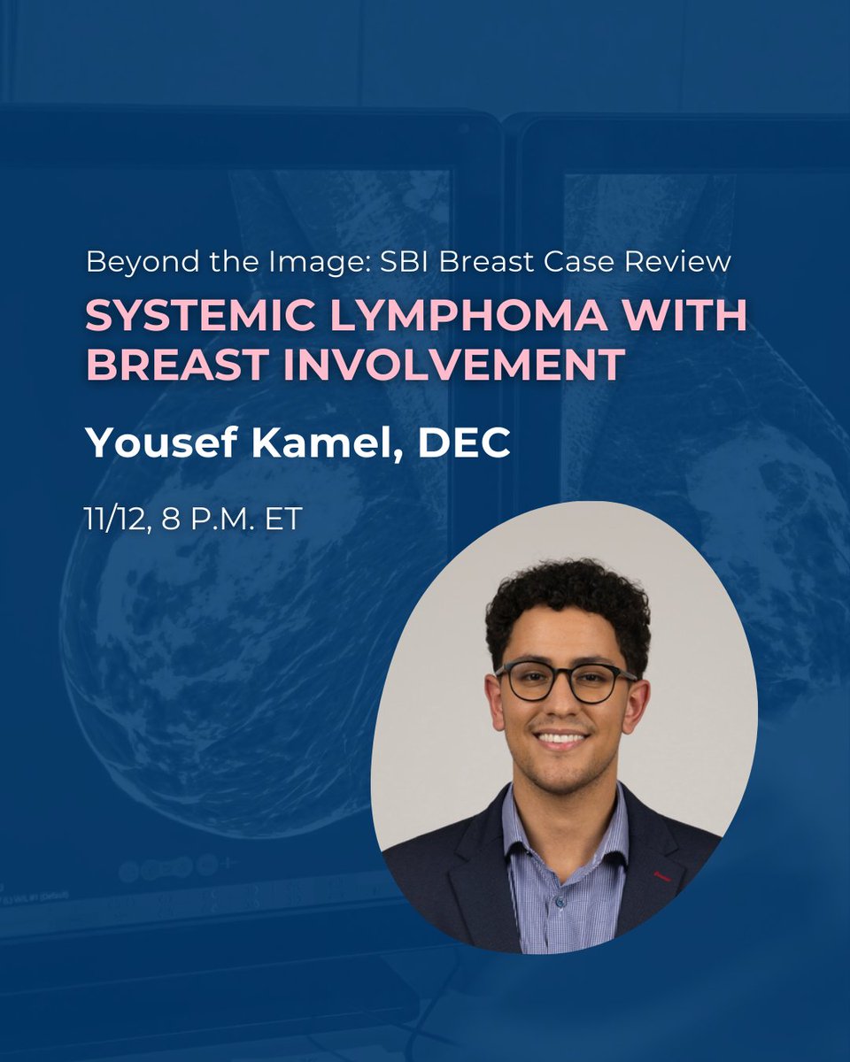 BreastImaging's tweet photo. Join us on November 12, 2024, at 8 p.m. ET for Beyond the Image: SBI Breast Case Review Live Webinar, showcasing six unique breast imaging cases. Register now:https://t.co/BPlk4WIYZr

#BreastPathologist #SBIWebinars #BreastImaging #RADs #MedicalResidents https://t.co/soOJLRp4SW