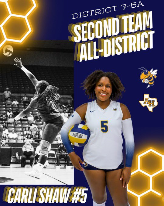 ArlHeightsVB's tweet photo. Second Team All-District for Carli Shaw, Harper Sheppard and Amelia Daley for the 2024-2025 season. 💙💛 

#ljvb #HEART #heightsontop #ayyheights #secondteam #ahhs #districtawards https://t.co/8tD6t9PmNA