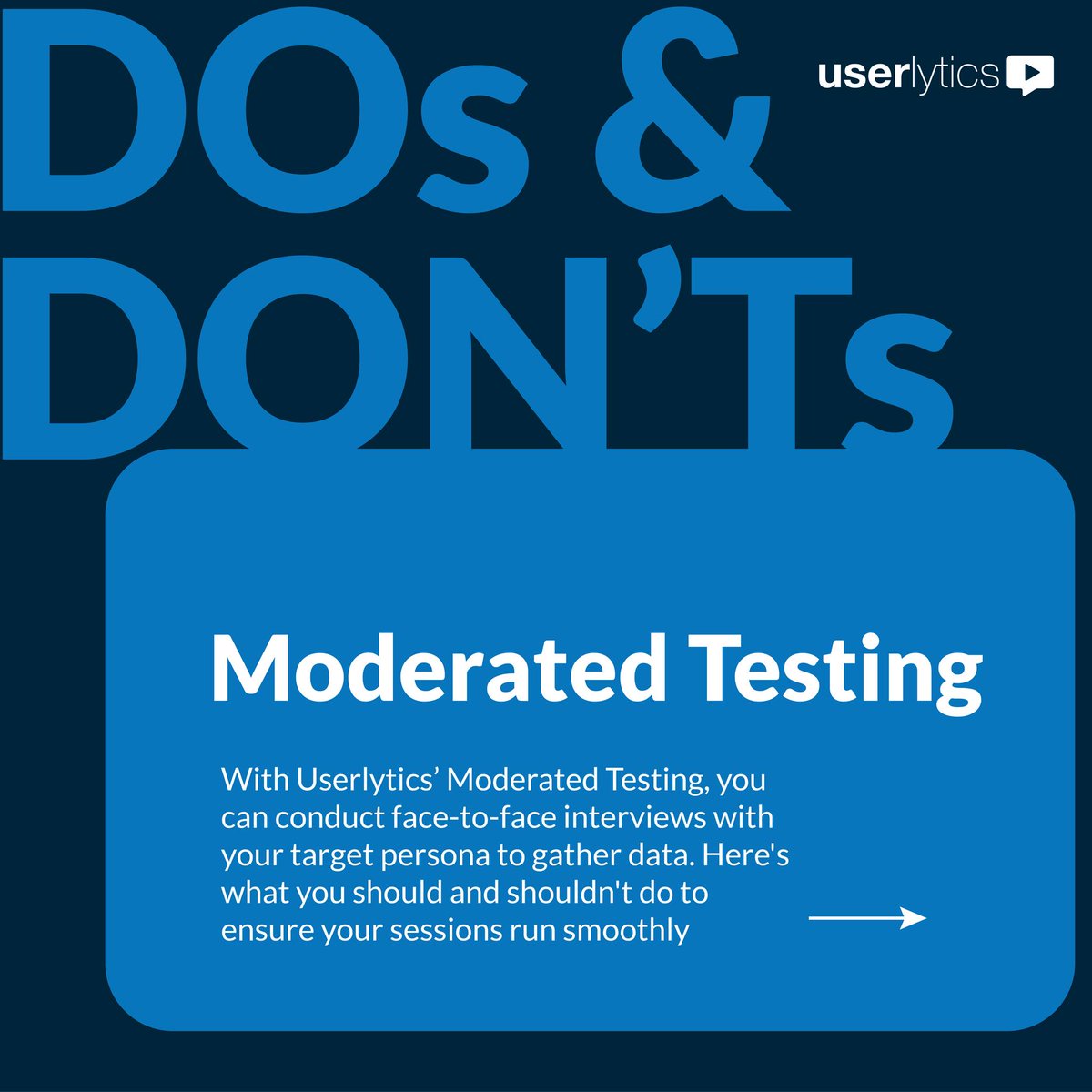 Userlytics's tweet image. 🚀 Running moderated tests? Make them smooth with these essential Dos &amp;amp; Don&apos;ts on Userlytics!

Ready to level up your user research game? Follow for more!

#UXTips #UserResearch #ModeratedTesting #Userlytics