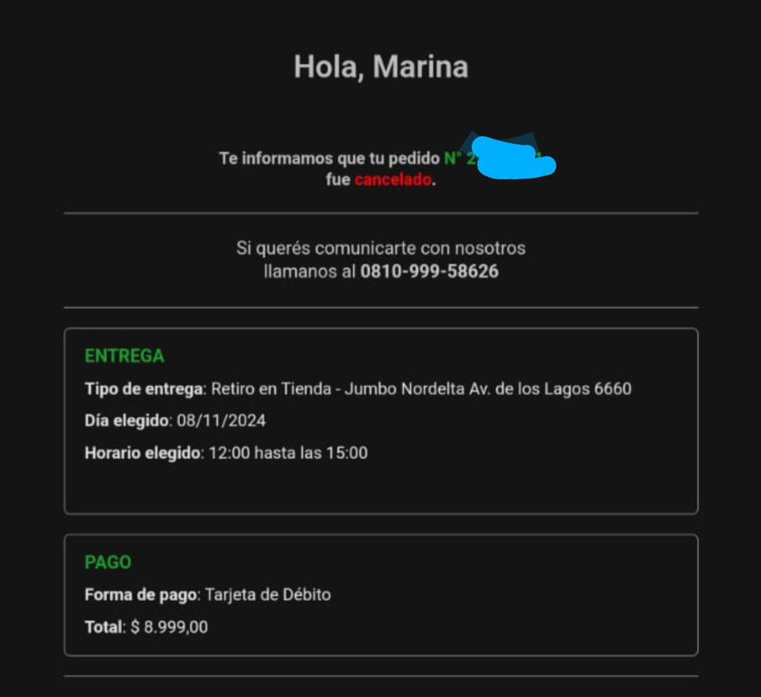 ahorrotwit's tweet photo. Que paso @JumboArg que me cuentan que estás cancelando quesos @laserenisima #Cremon que anunciaban de oferta anoche por el #Cybermonday ?
Los pedidos fueron aceptados y confirmados y ahora los cancelan?
Van a tener una catarata de denuncias @DNDConsumidor #COPREC https://t.co/iN643qADns