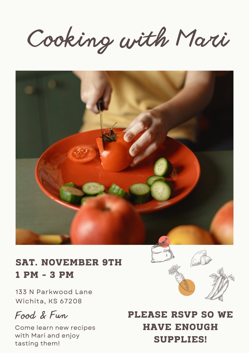 WichitaAphiAlum's tweet photo. Come learn new recipes and enjoy tasting them. Still time to sign up. https://t.co/IhPuWWiauz https://t.co/AhH1WpaodK