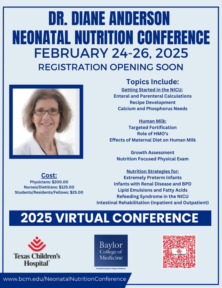 Amy Hair MD (@amyhairmd) on Twitter photo Sneak peek of topics for the 2025 Dr. Anderson Neonatal Nutrition Conference! Registration opens soon <a href="/TanisRD/">Dr Tanis Fenton RD</a> <a href="/crmartin90/">Cami Martin</a> <a href="/MandyBelfort_MD/">Mandy Brown Belfort, MD MPH</a> @Dr_LarsBode <a href="/stableisotope/">Steven Abrams</a> <a href="/jenncanvasser/">Jennifer Canvasser</a> <a href="/NECsociety/">NEC Society</a> <a href="/BCMNeonatal/">BCM Division of Neonatology</a> Sneak peek of topics for the 2025 Dr. Anderson Neonatal Nutrition Conference! Registration opens soon <a href="/TanisRD/">Dr Tanis Fenton RD</a> <a href="/crmartin90/">Cami Martin</a> <a href="/MandyBelfort_MD/">Mandy Brown Belfort, MD MPH</a> @Dr_LarsBode <a href="/stableisotope/">Steven Abrams</a> <a href="/jenncanvasser/">Jennifer Canvasser</a> <a href="/NECsociety/">NEC Society</a> <a href="/BCMNeonatal/">BCM Division of Neonatology</a>