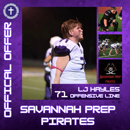 Acadiana Christian Athletics (@acarecruting) on Twitter photo The Defenders are Excited for <a href="/LJ_Hayles/">L.J. Hayles</a> on his 3 offers he has brought in.
Class of '25
Offensive lineman/Defensive Tackle The Defenders are Excited for <a href="/LJ_Hayles/">L.J. Hayles</a> on his 3 offers he has brought in.
Class of '25
Offensive lineman/Defensive Tackle