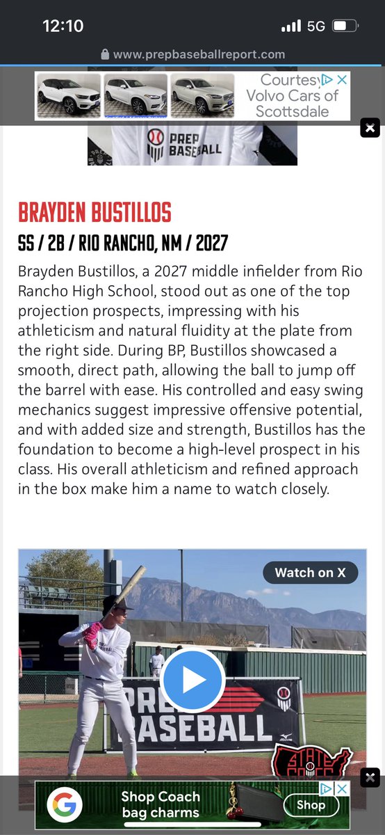 Brayden Bustillos (@bustillos_14) on Twitter photo Had a great weekend at the <a href="/prepbaseball/">Prep Baseball</a> New Mexico State Games. Thank you <a href="/PrepBaseballAZ/">Prep Baseball Arizona</a> for the write up! Had a great weekend at the <a href="/prepbaseball/">Prep Baseball</a> New Mexico State Games. Thank you <a href="/PrepBaseballAZ/">Prep Baseball Arizona</a> for the write up!