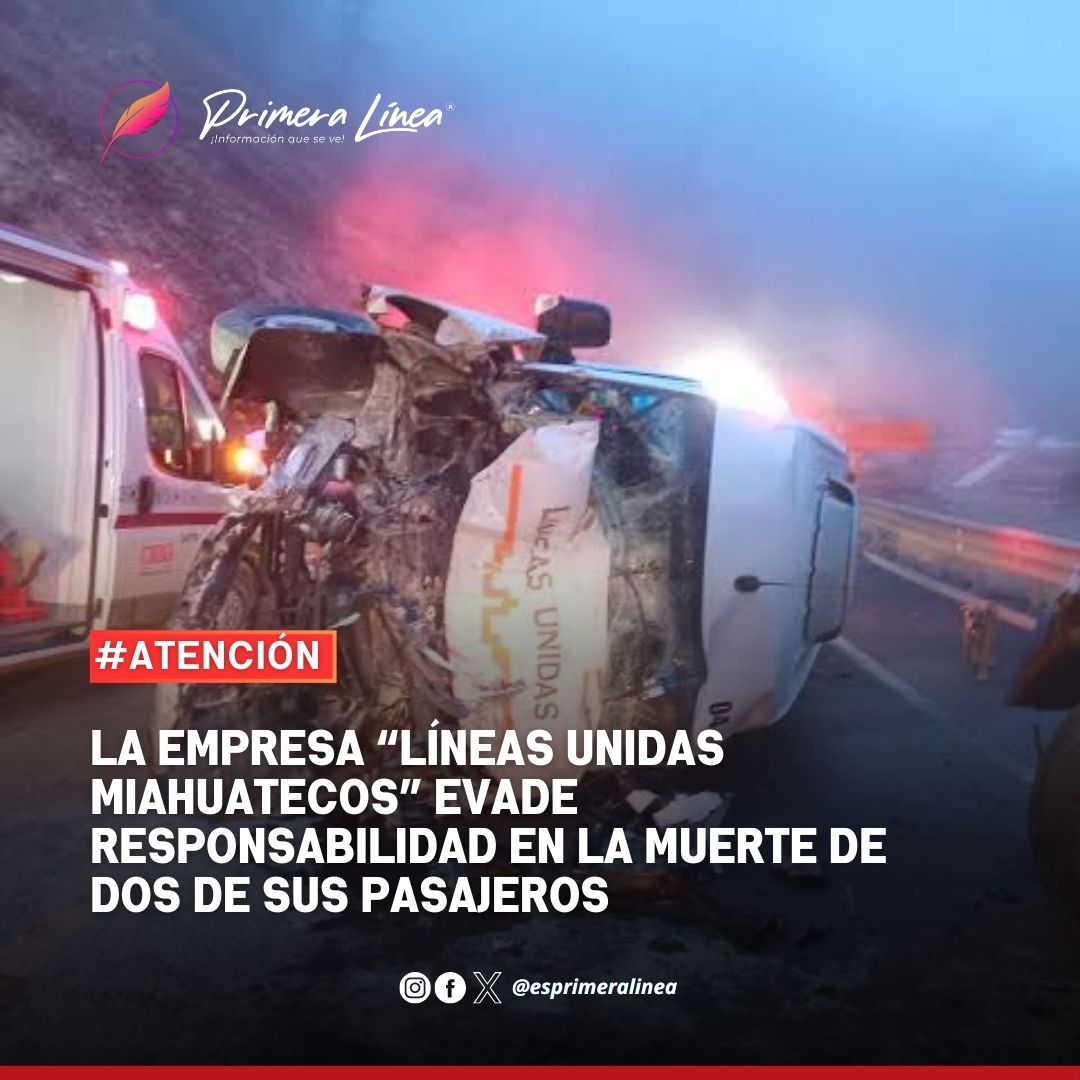esprimeramx's tweet photo. #Atención 🔴|| La familia de una de las víctimas mortales de un hecho de tránsito ocurrido en la autopista Barranca Larga – Ventanilla, denunciaron que la empresa de transporte “Líneas Unidas Miahuatecas” no se ha hecho responsable de estas pérdidas; la inacción de la Fiscalía General de #Oaxaca, y que no hay personas detenidas.
👉https://t.co/oPWRjEQdEF