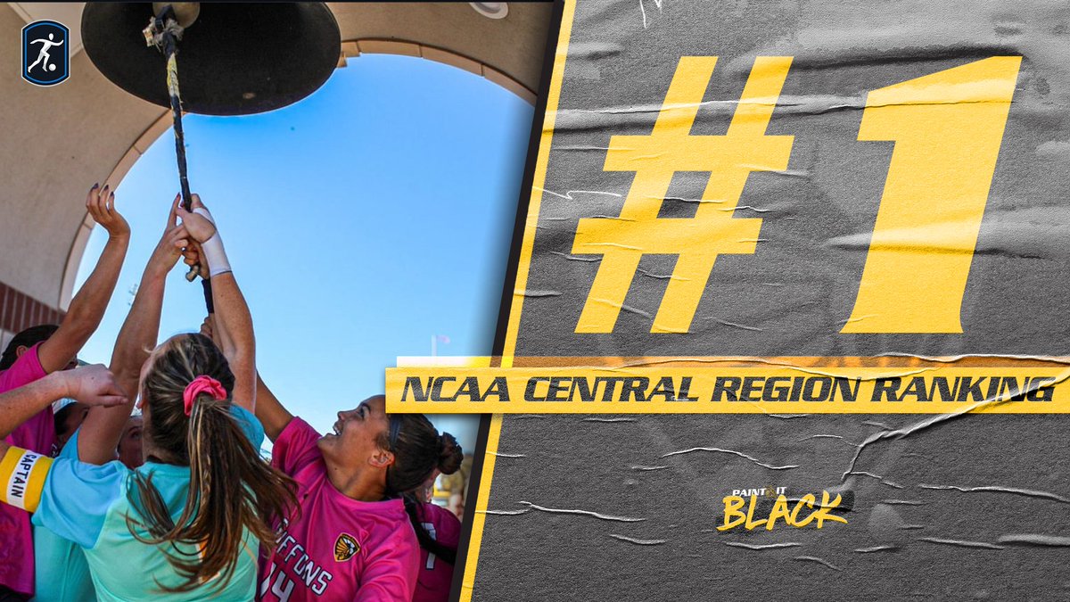 ⚽️ NEWS: Highest Regional Ranking Ever 🙌

<a href="/GriffonSoccer/">Griffon Soccer</a> (14-1-3) topped the 2⃣nd NCAA Central Region Rankings announced this afternoon. 

📰 - bit.ly/40CvZwa

#PaintItBlack🏴 | #TogetherWeFly