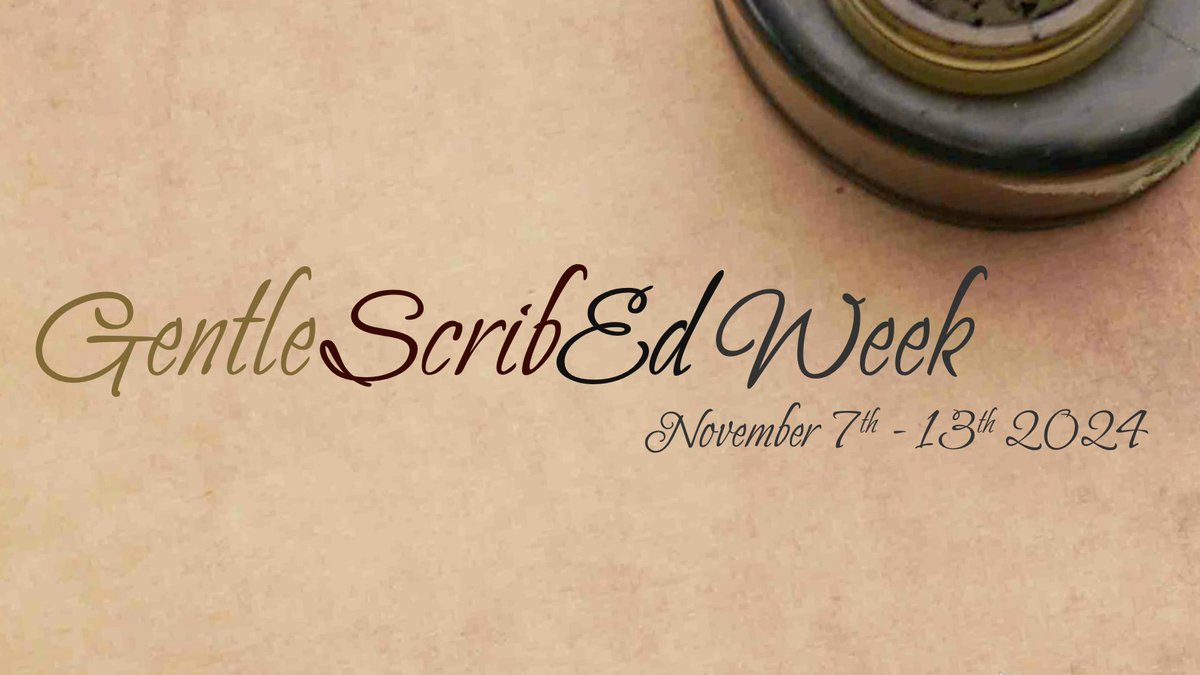 Use #GentleScribEdWeek wherever you post, and add your works to this year's AO3 collection!
