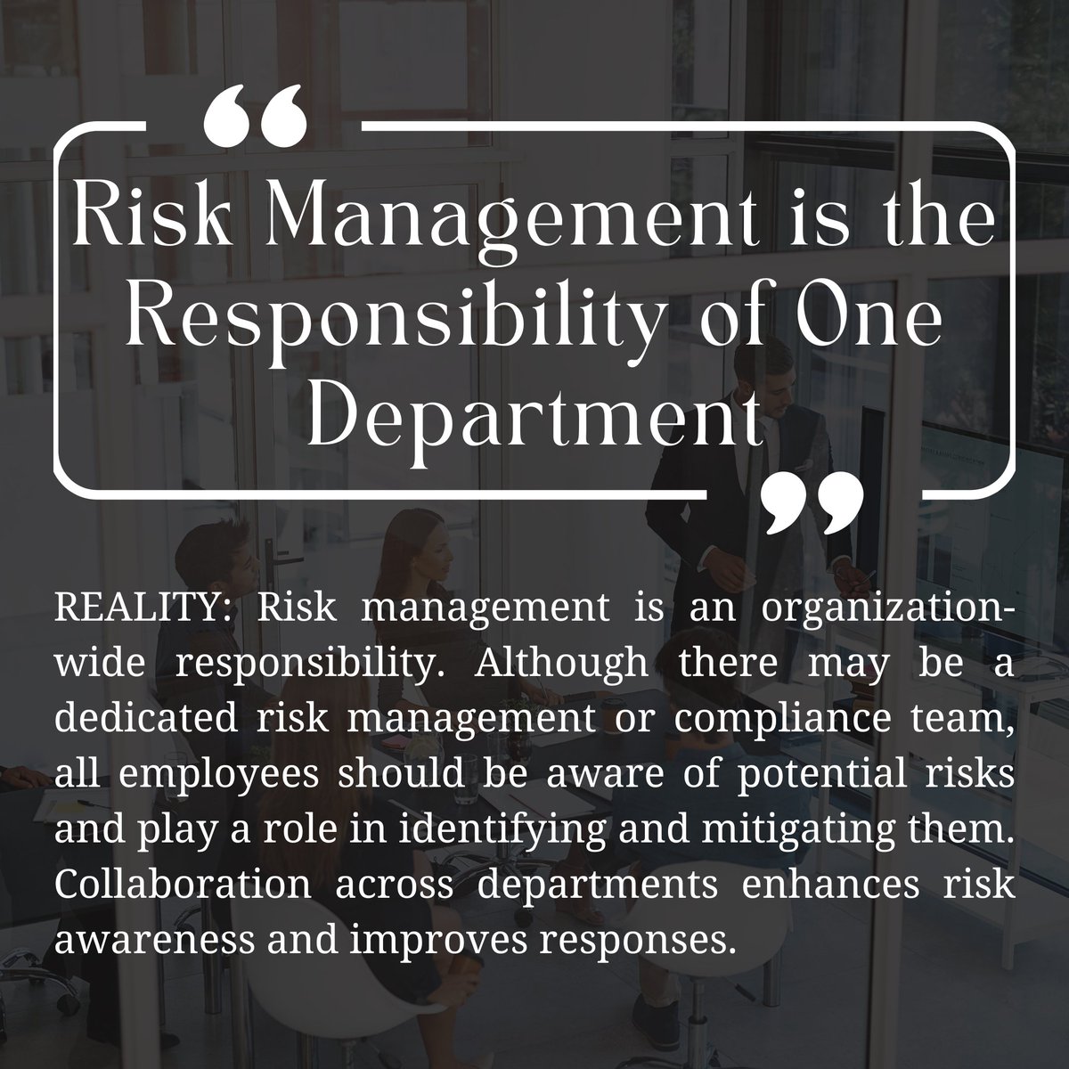 Novapoint_RM's tweet photo. 5 Common Misconceptions About Risk Management
To learn more visit us at https://t.co/SkbY6GpCB3
1-3 https://t.co/yjy17AtWcR