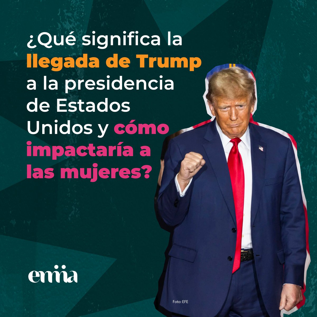 Emmanewsmx's tweet photo. Tardes, porque buenas no son para las mujeres, diversidades, migrantes y más grupos vulnerables que habitan en Estados Unidos. 🙁

#Trump es el presidente virtual de #EstadosUnidos, entérate qué impacto tendrían sus políticas a nivel mundial. 
#EmmaIndigo #EmmaNewsletter #DonaldTrump #EleccionesEEUU @Reporte_Indigo