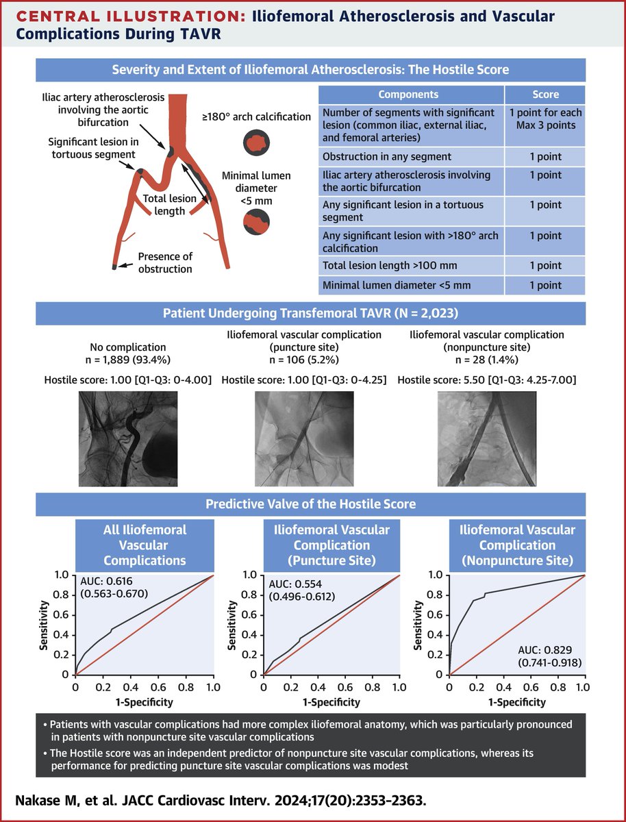 JACC Journals (@jaccjournals) on Twitter photo The Hostile score proved useful in predicting nonpuncture vascular complications after #TAVR. An integrated approach is warranted to further reduce the risk of vascular access site complications after TAVR. bit.ly/4egrXg5
#JACCINT <a href="/ThomPilgrim/">Thomas Pilgrim</a> The Hostile score proved useful in predicting nonpuncture vascular complications after #TAVR. An integrated approach is warranted to further reduce the risk of vascular access site complications after TAVR. bit.ly/4egrXg5
#JACCINT <a href="/ThomPilgrim/">Thomas Pilgrim</a>