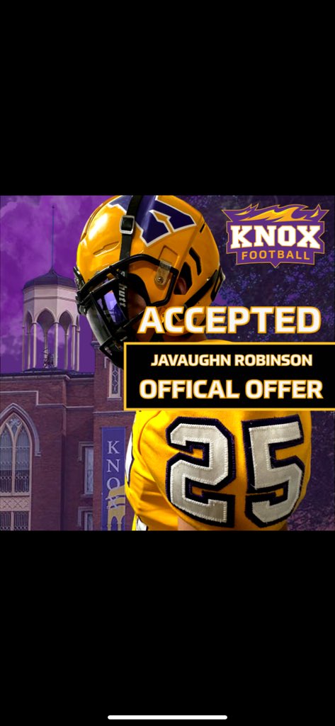 Blessed to receive an offer from Knox Football💛💜 #gofire <a href="/CoachDoughtyp/">Peyton Doughty</a>
