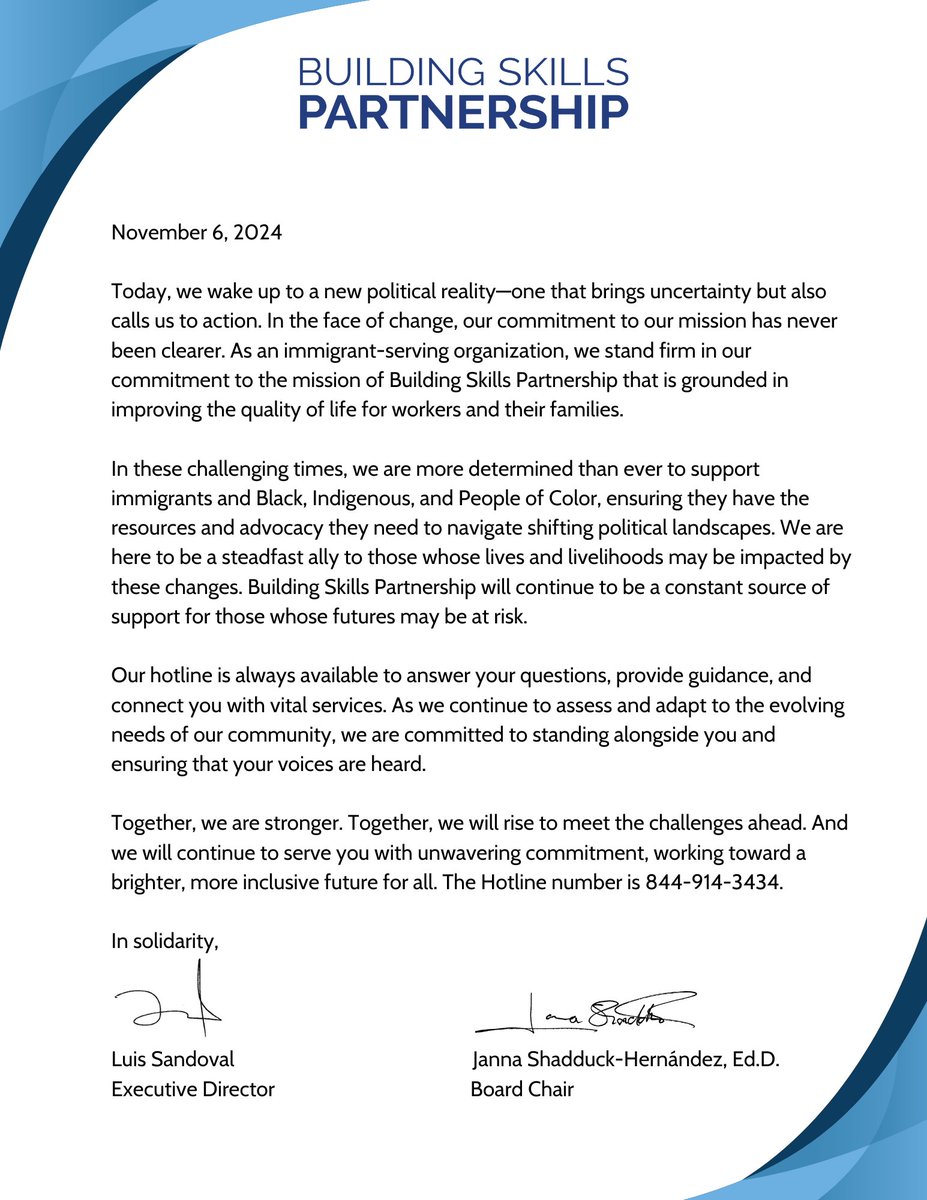 Building_Skills's tweet photo. We stand in solidarity with our communities. We're here to support you. #StrongerTogether #BSP_CA https://t.co/TlD2u1F7xn