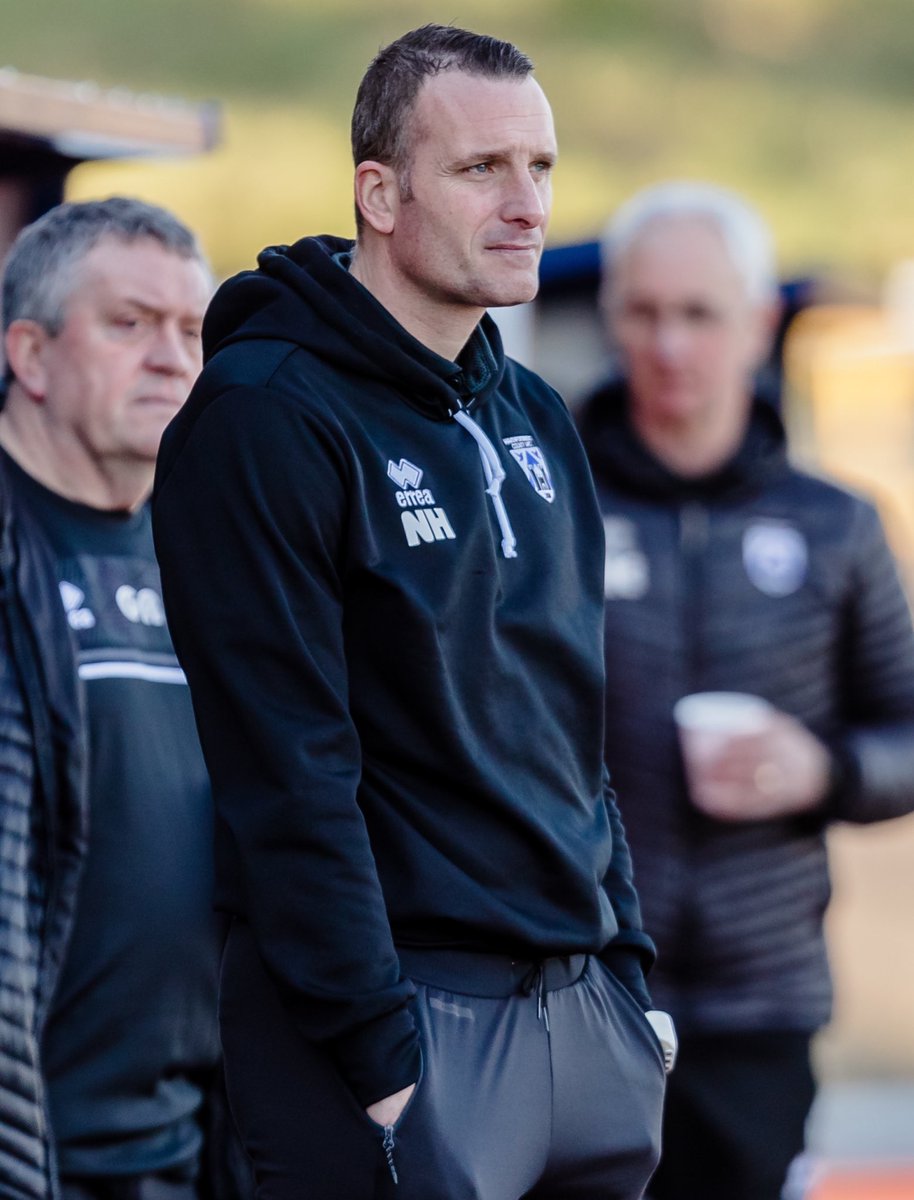 Nicky Hayen while managing Haverfordwest County.