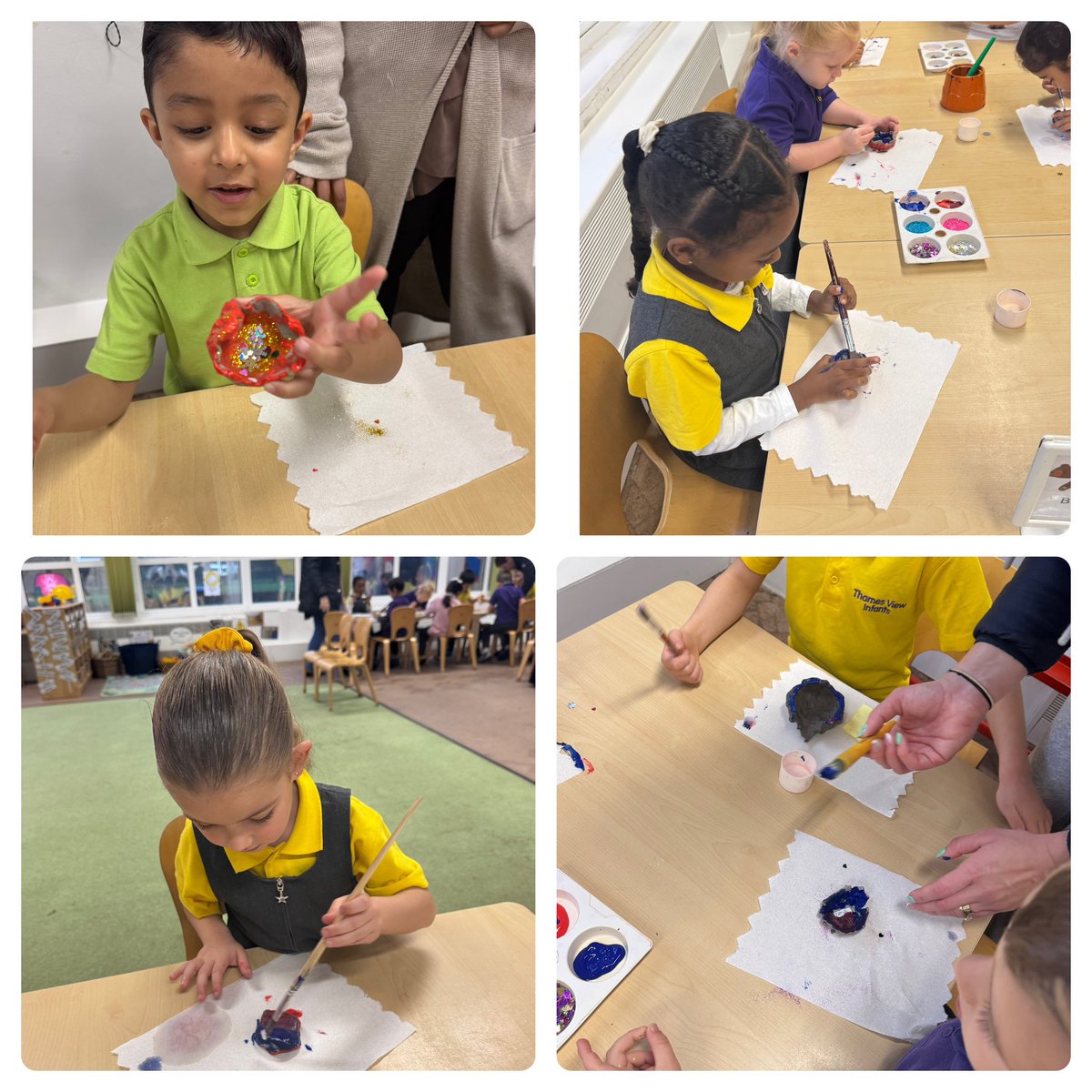 Fiona_tvi's tweet photo. Thank you to all the grown ups who joined us today in Gorillas to decorate our Diva lamps 😊Here is a snapshot of some lovely Diva lamps @TVInfants @RofiyaTVI @AdamDobsonTVI https://t.co/BnoSw83mYN