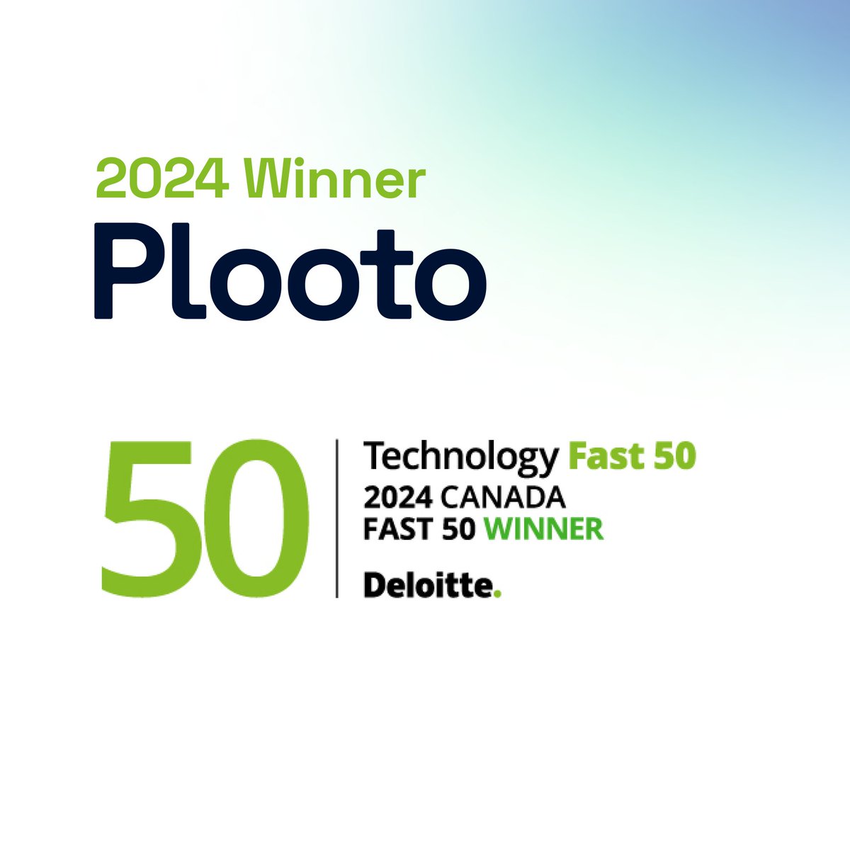We've been named a winner of the <a href="/Deloitte/">Deloitte</a> Technology Fast 50™ Canada awards for the second year in a row! 🎉 With a remarkable 516% growth rate over the past three years, it’s an honor to be recognized as one of Canada’s fastest-growing tech companies. brnw.ch/21wOqBb
