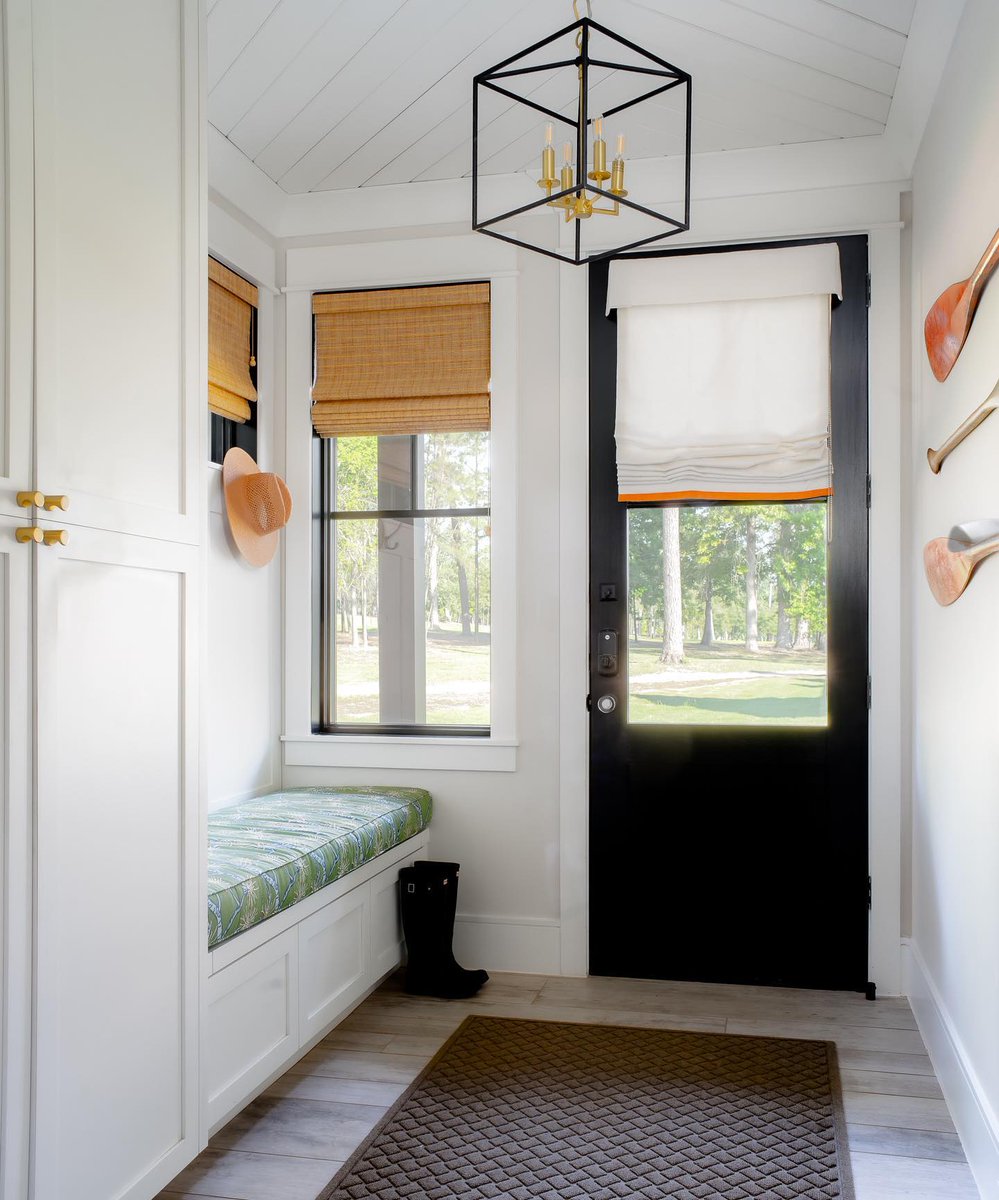 Thoughtful design and the right lighting can transform this hardworking space into the mudroom of your dreams!

Shop the look now: cur.lt/hreps99d6

Design via <a href="/tiplerdesign/">Tipler Group</a> 
Lighting by Hudson Valley Lighting

#1800Lighting #LiveBrilliantly #MudroomLighting