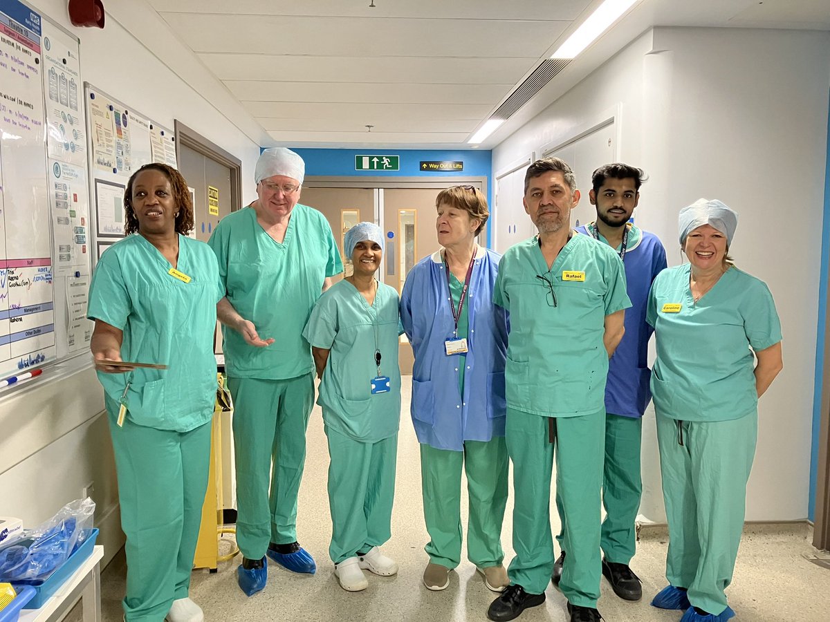 CAlexanderNHS's tweet photo. A great board visit to theatres at SBH today! Chance to observe valve replacement surgery - great MDT working and insights into theatre clinical gov, team working and managing complex kit - thank you for making Mark and I so welcome! 😊@mdstbarts @shanedegaris https://t.co/Jl7jh1HwPx