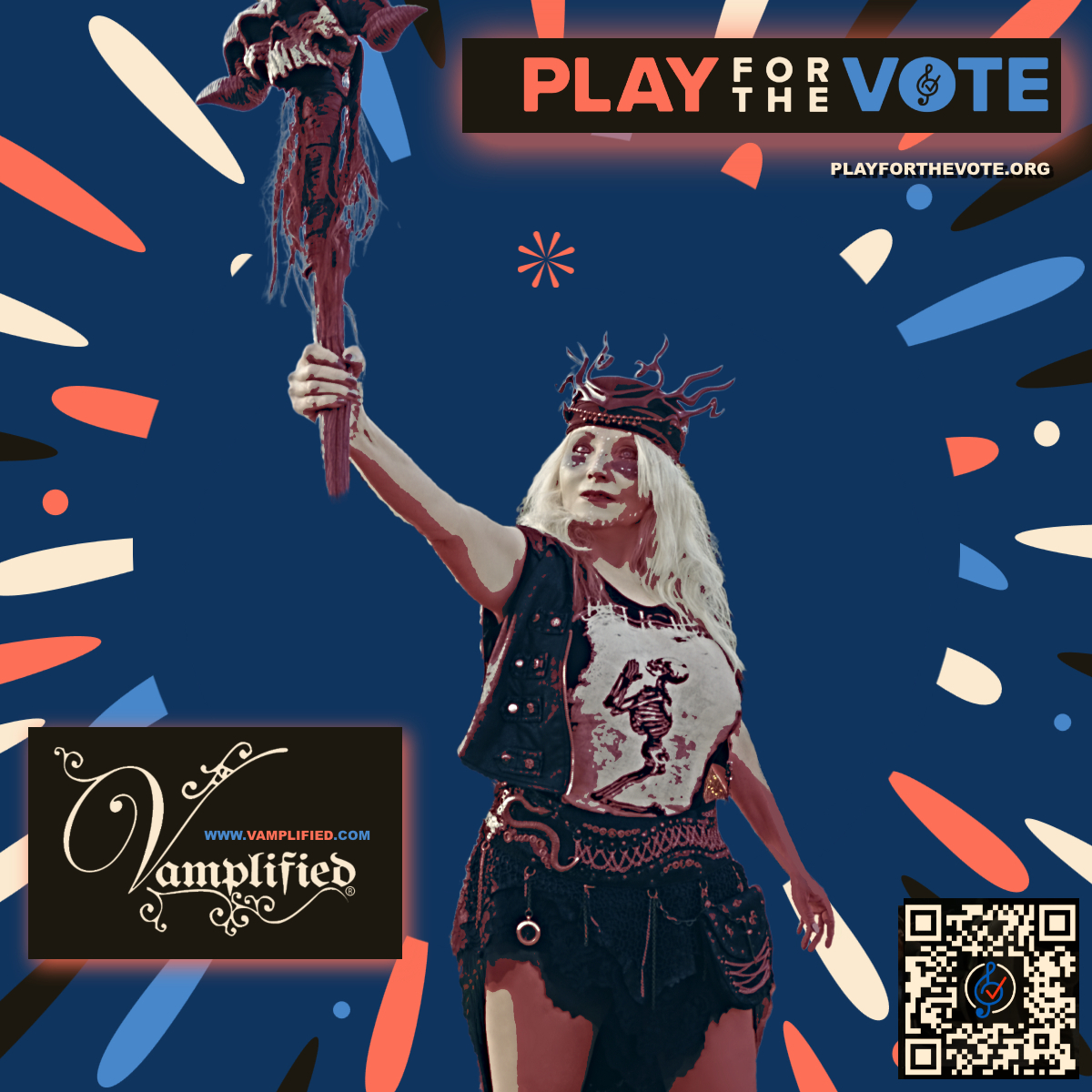 VamplifiedStaff's tweet photo. Wow! What a night! We played longer than expected and then stayed, networked while handing out fliers, and then went home and watched the election! 
Video coverage and photos of the event coming soon! Stay tuned @PlayfortheVote #playforthevote #Election2024 #ElectionNight https://t.co/O25pBUNU6W