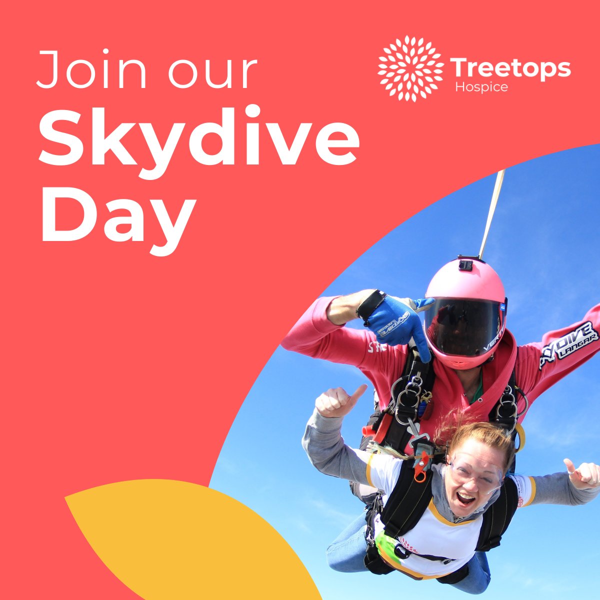 Treetops Hospice (@treetopshospice) on Twitter photo Push your limits and make memories that last a lifetime while raising funds for Treetops!
Take a deep breath and make the leap! Join our Skydive Day on Saturday 15 March 2025 at <a href="/skydivelangar/">Skydive Langar</a> ✈️
Find out more and book your place now: bit.ly/3ZF592x
#Skydive #Derby Push your limits and make memories that last a lifetime while raising funds for Treetops!
Take a deep breath and make the leap! Join our Skydive Day on Saturday 15 March 2025 at <a href="/skydivelangar/">Skydive Langar</a> ✈️
Find out more and book your place now: bit.ly/3ZF592x
#Skydive #Derby