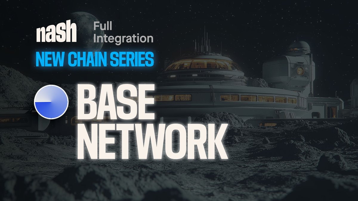 nashsocial's tweet photo. Nash integrates @Base [New Chain Series]

📖 History of @Base
The Base Network was launched in August 2023 by Coinbase. It’s built on the OP stack in partnership with Optimism.

👑 What makes @Base unique?
Because Base is backed by Coinbase it is integrated into their platform giving Base direct access to Coinbase’s verified users. Base is built on the OP stack making it highly interoperable with other blockchains allowing for a more seamless migration from other chains.

🔮 What its future might look like
Base has already grown to 1.4 million daily active addresses since it launched. And with its vision to create a more accessible blockchain ecosystem and bring on chain the next billion users, it seems on track to do that. It has no plans to release a network token.

🔄 What assets can you trade on @Base
As a Nash user, you will now be able to buy and sell 10 new assets on the chain. These assets are AERO, BRETT, CBBTC, DAI , ETH, EURC , RETH , USDC , WETH & ZRO. And you can hold, send or trade on over 300 more assets.

Sign up on Nash to explore assets on @base: https://t.co/ZlMLDKPERG