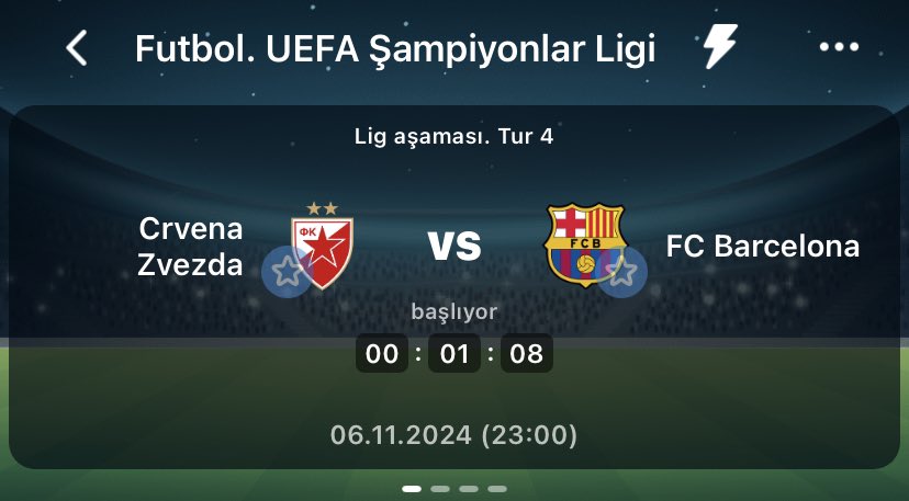KIZILYILDIZ - BARCELONA
------------
KARŞILIKLI GOL VAR > 1.75
MAÇ SKORU 1-2 > 9.50 ⚠️sürpriz