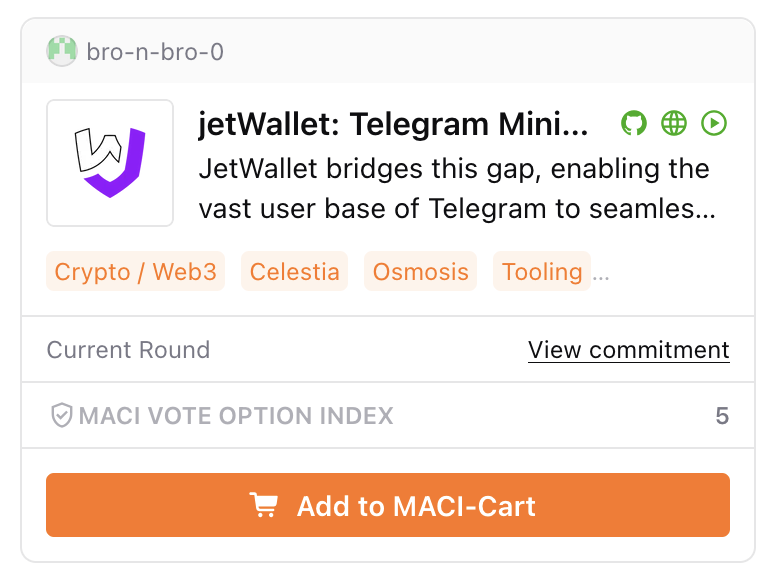 Bro_n_Bro's tweet photo. Attention to all $ATOM stakers! ⚛️

We need your support in the MACI voting on @DoraHacks, and it's completely FREE to participate!

All it takes is a few clicks and a signed transaction to cast your vote. Support our project @jetwallet_tg by voting here: https://t.co/wcLRyYbwtT 🚀

Your vote could make a big difference 🙏🙏

short guide available https://t.co/McxXQ25Snz
