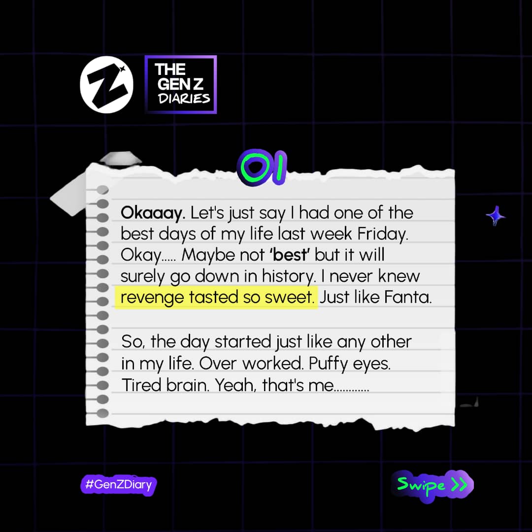 TheGenZTribe's tweet photo. Our first episode of The Gen Z Diaries is out.🔥🔥🔥

Quick one, how much b*****"t can you take before reacting back?

Have a wonderful read. 📖

#TheGenZTribe #TheGenZDiaries https://t.co/3C9vU3U383