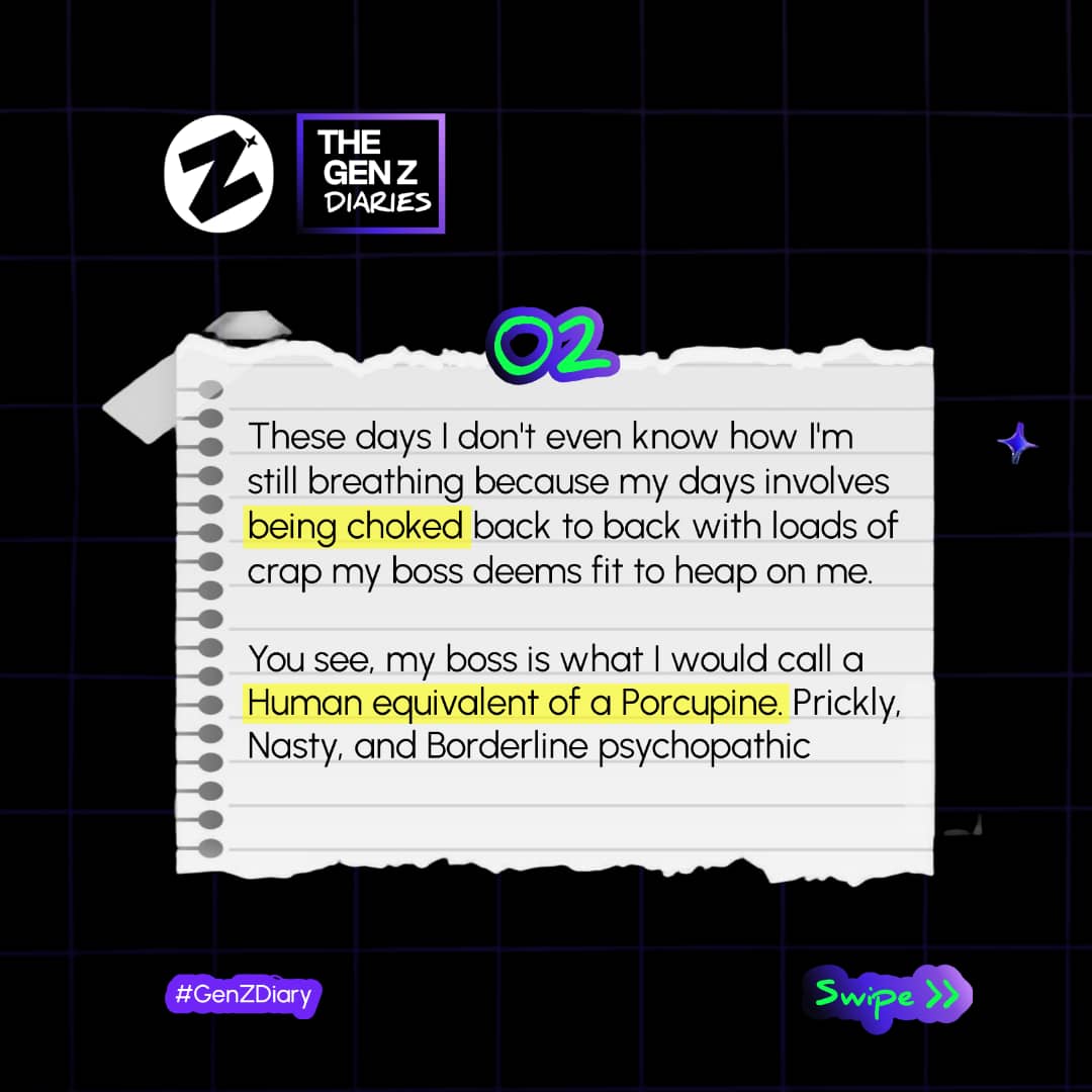 TheGenZTribe's tweet photo. Our first episode of The Gen Z Diaries is out.🔥🔥🔥

Quick one, how much b*****"t can you take before reacting back?

Have a wonderful read. 📖

#TheGenZTribe #TheGenZDiaries https://t.co/3C9vU3U383