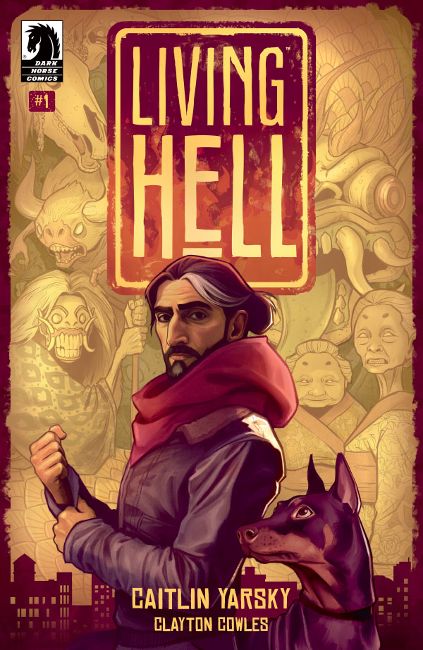 Living Hell, Caitlin Yarsky's creator-owned comics debut, begins today with issue #1! Details: bit.ly/3N6kZiB 

Hell is not just a place; it's a prison. Jerome was one of the lucky few to escape and start a new life, and for the sake of his daughter—Jerome is determined