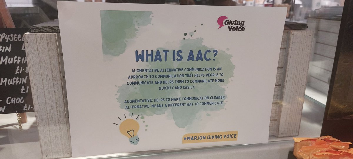 speech and language (@sltmarjon) on Twitter photo Fantastic AAC awareness raising at lunchtime by our very own <a href="/EllaJames08/">Ella James</a> and <a href="/marjongv/">Marjon Giving Voice</a> in the Hub restaurant transforming how we ordered and were served food and drink. 👏👏 <a href="/marjonuni/">Plymouth Marjon University</a> Fantastic AAC awareness raising at lunchtime by our very own <a href="/EllaJames08/">Ella James</a> and <a href="/marjongv/">Marjon Giving Voice</a> in the Hub restaurant transforming how we ordered and were served food and drink. 👏👏 <a href="/marjonuni/">Plymouth Marjon University</a>