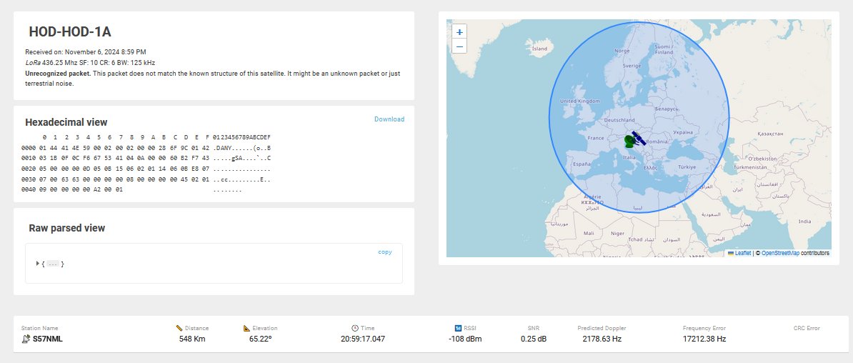 Nice signal from HODHOD-1A satellite  <a href="/tiny__GS/">tiny.GS</a>
