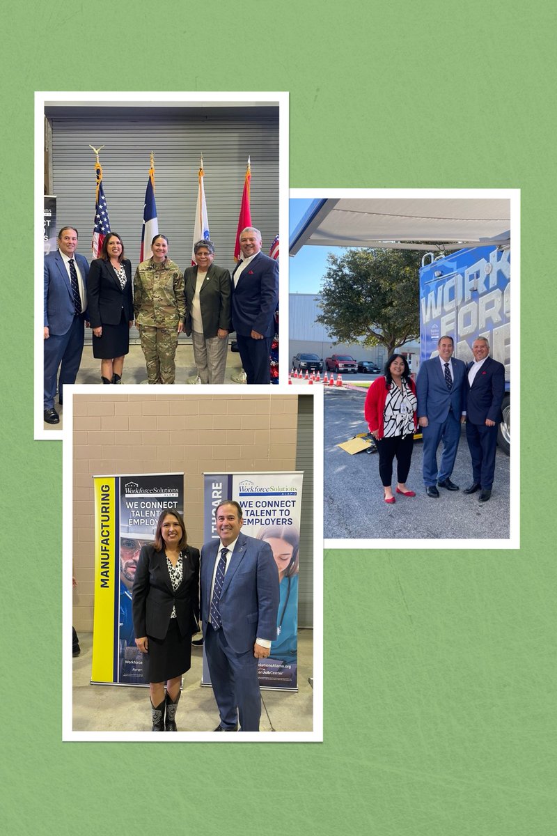 Honoring our heroes and supporting their futures! TWC CRL Alberto Treviño III and TVC Chairwoman Laura Koerner are joining Workforce Solutions Alamo for HRW&amp;Y! 🎉 #HiringRedWhiteAndYou #Veterans #ServiceMembers #Careers #SupportOurHeroes #ThankYouForYourService