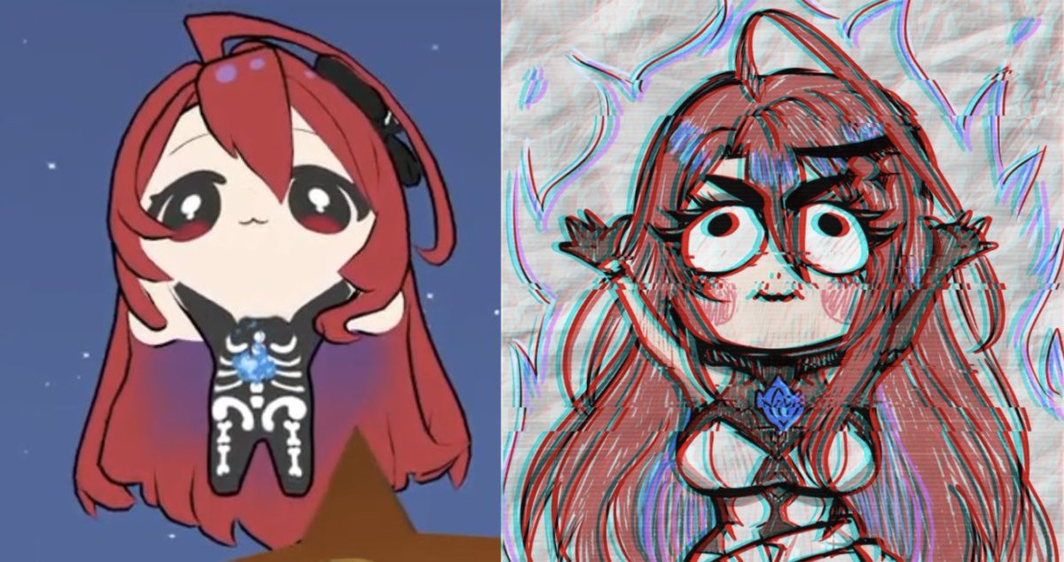 ElizaVirus's tweet photo. Literally the same pose!! https://t.co/UaEh5au1tZ