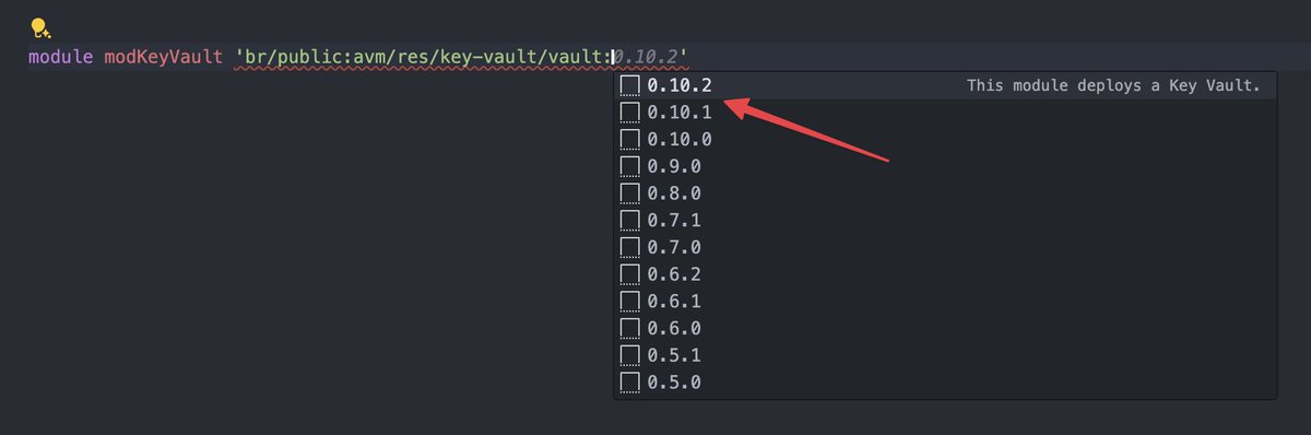 JohnLokerse's tweet image. 💪 Good news! The latest Azure Bicep release fixes the sorting of module versions. Now the first version in the version selector is the latest version:
#azurebicep #azure #infrastructureascode