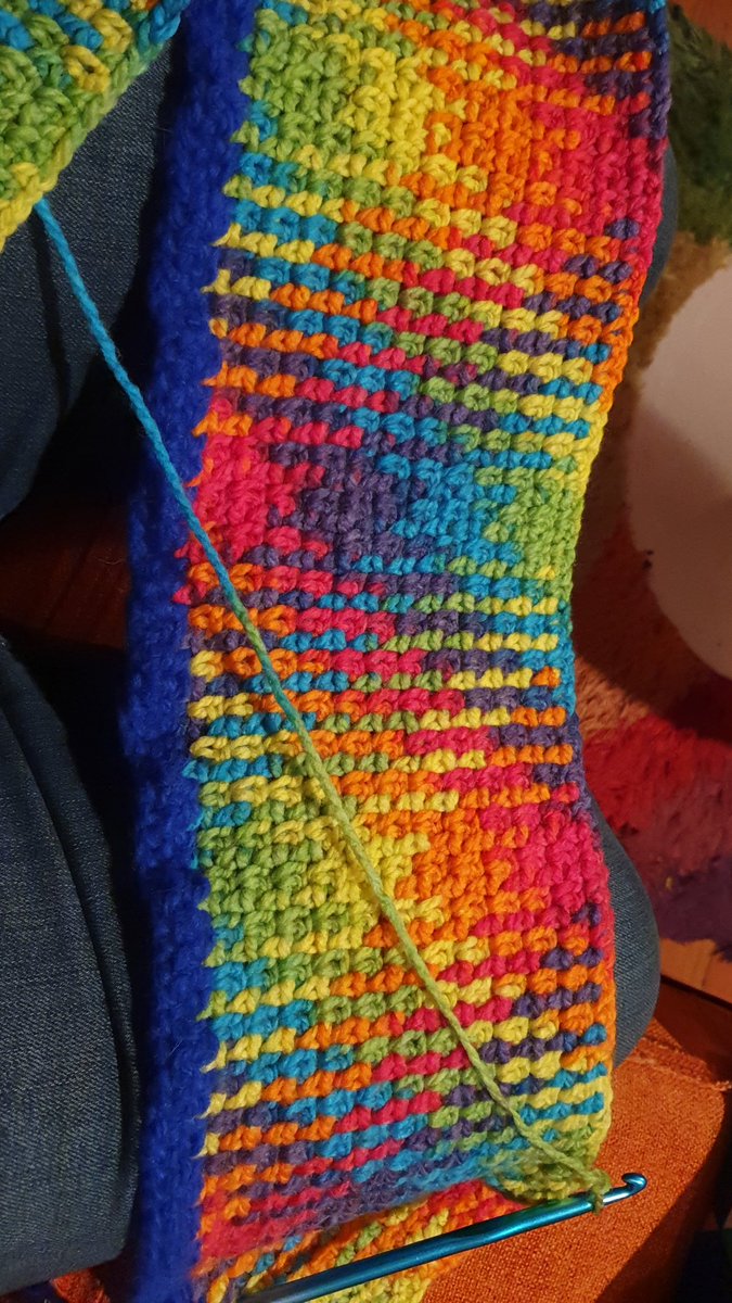 Surribear's tweet photo. @silverpebble Your post are like comforting hugs. Thank you. Making it is... consider yourself hugged by a rainbow blanket. https://t.co/2YDm8LXS02