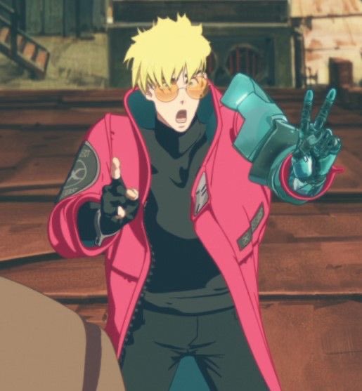 tongarilover's tweet photo. hey can we talk about vash’s goofy side in tristamp…. can we.. https://t.co/47DZISoCaj