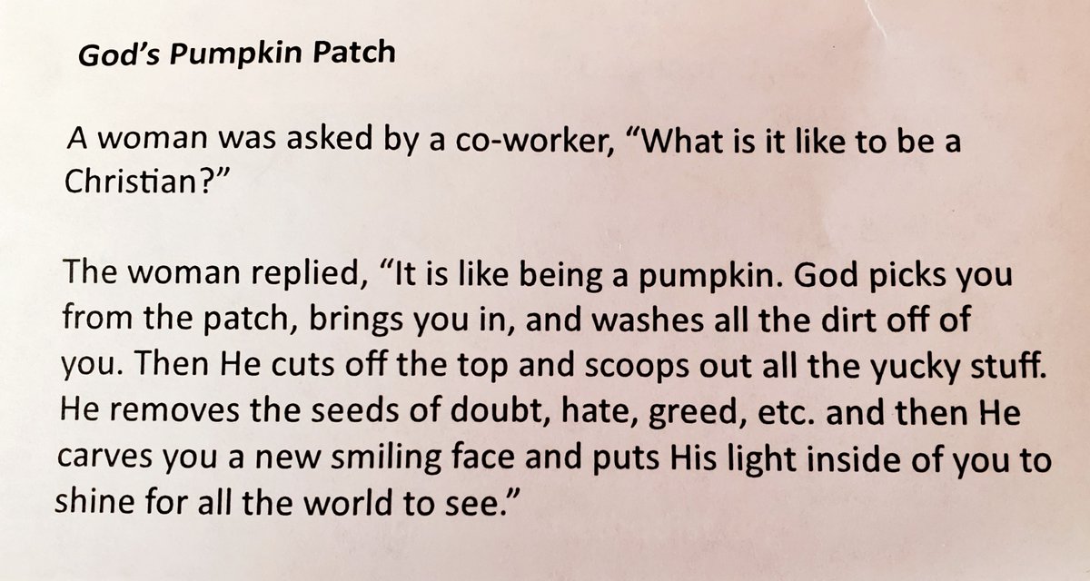 Re-upping this request because it just doesn't go away. 
Churches, please don't hand this out next year. It's ghoulish.