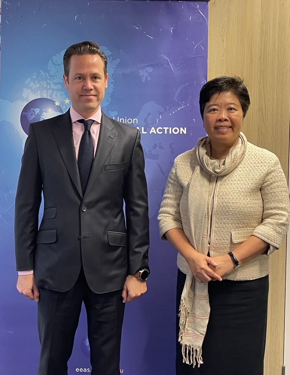 kpatara's tweet photo. 5/11/24 - meeting with my dear friend and colleague, Niclas Kvarnstrom, MD Asia-Pacific, EEAS https://t.co/iOGfsDlu2u
