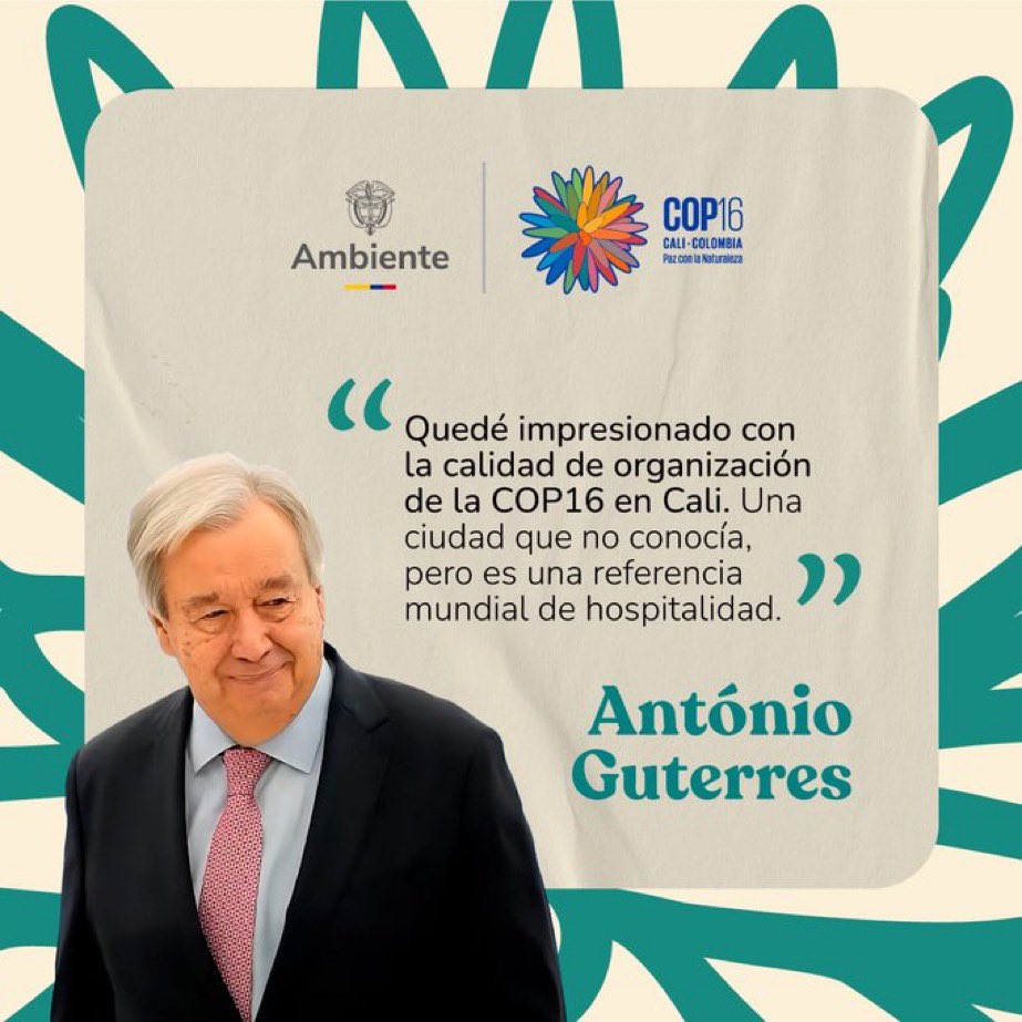 Gratitud infinita a quienes me acompañaron en este gran desafío, un momento histórico para Cancillería, Colombia, Naciones Unidas y el Mundo, logramos grandes resultados en la COP16.